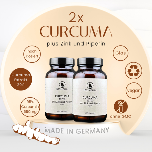 Curcuma plus Zink und Piperin Doppelpack