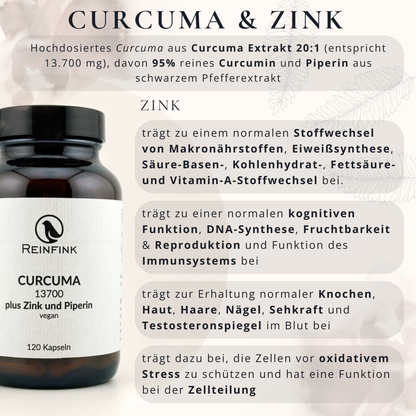 Curcuma plus Zink und Piperin Doppelpack