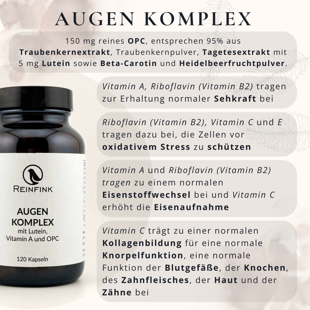 Funktionen von Vitamin A und B2 für Sehkraft und Augengesundheit