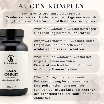 Funktionen von Vitamin A und B2 für Sehkraft und Augengesundheit