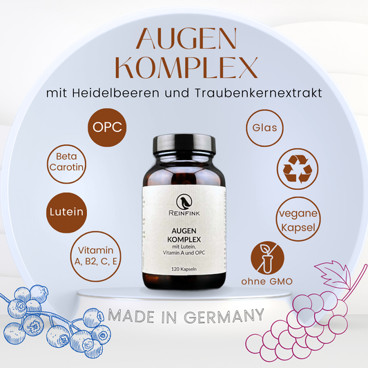 Augenkomplex mit Lutein und OPC von Reinfink mit Vorteilen