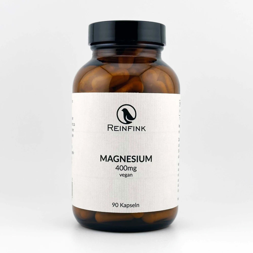 Magnesium Kapseln von Reinfink im Braunglas