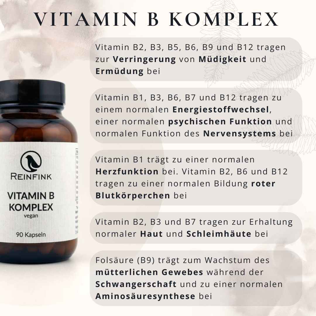 Funktionen der B Vitamine für Nervensystem, Energie und Psyche